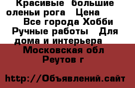 Красивые  большие оленьи рога › Цена ­ 3 000 - Все города Хобби. Ручные работы » Для дома и интерьера   . Московская обл.,Реутов г.